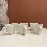 Mug en gré émaillé blanc cassé