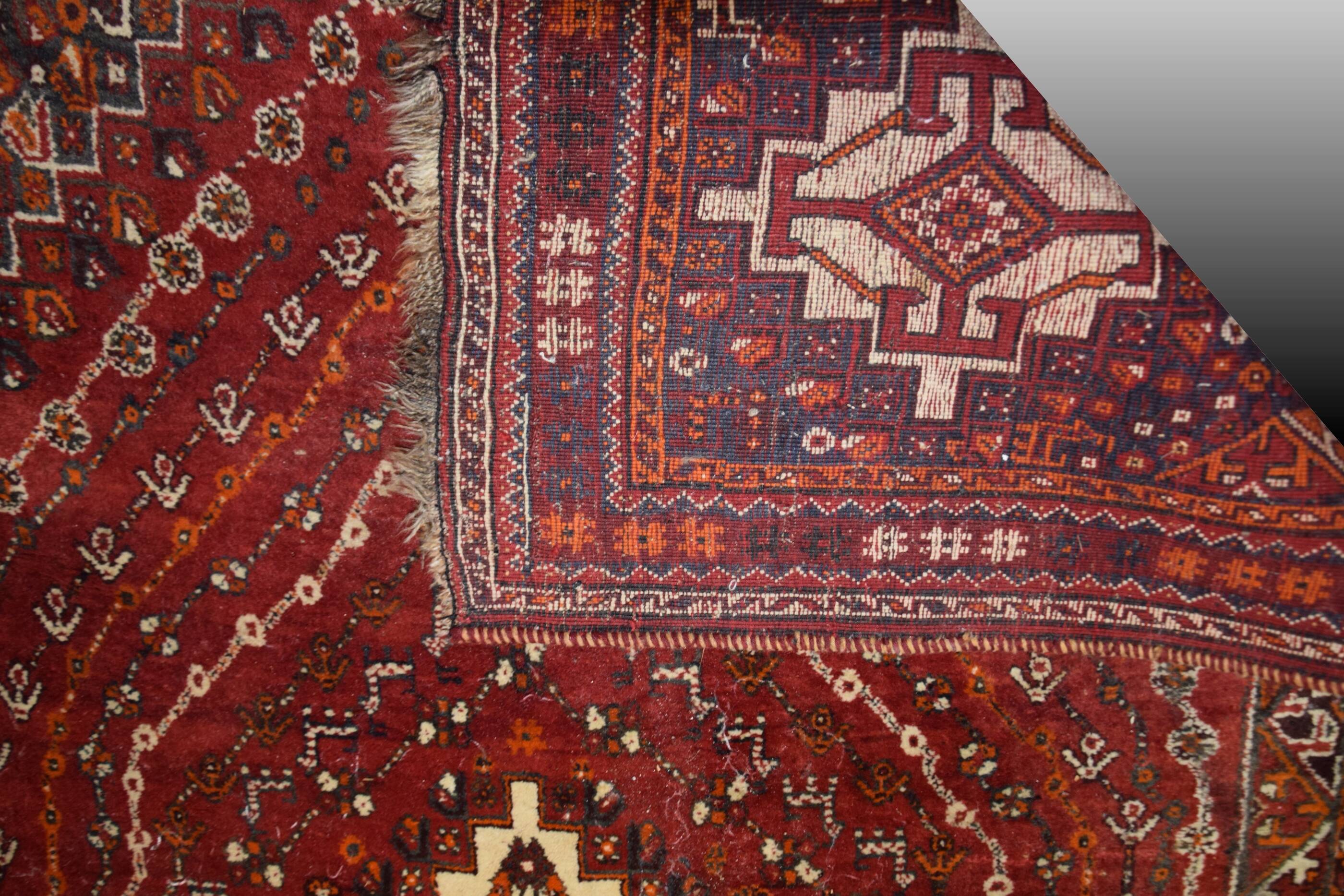 Oriental carpet Iran Shiraz, Gashghaï: 170 x 250 cm
