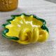 Ceramic yellow vallauris dish