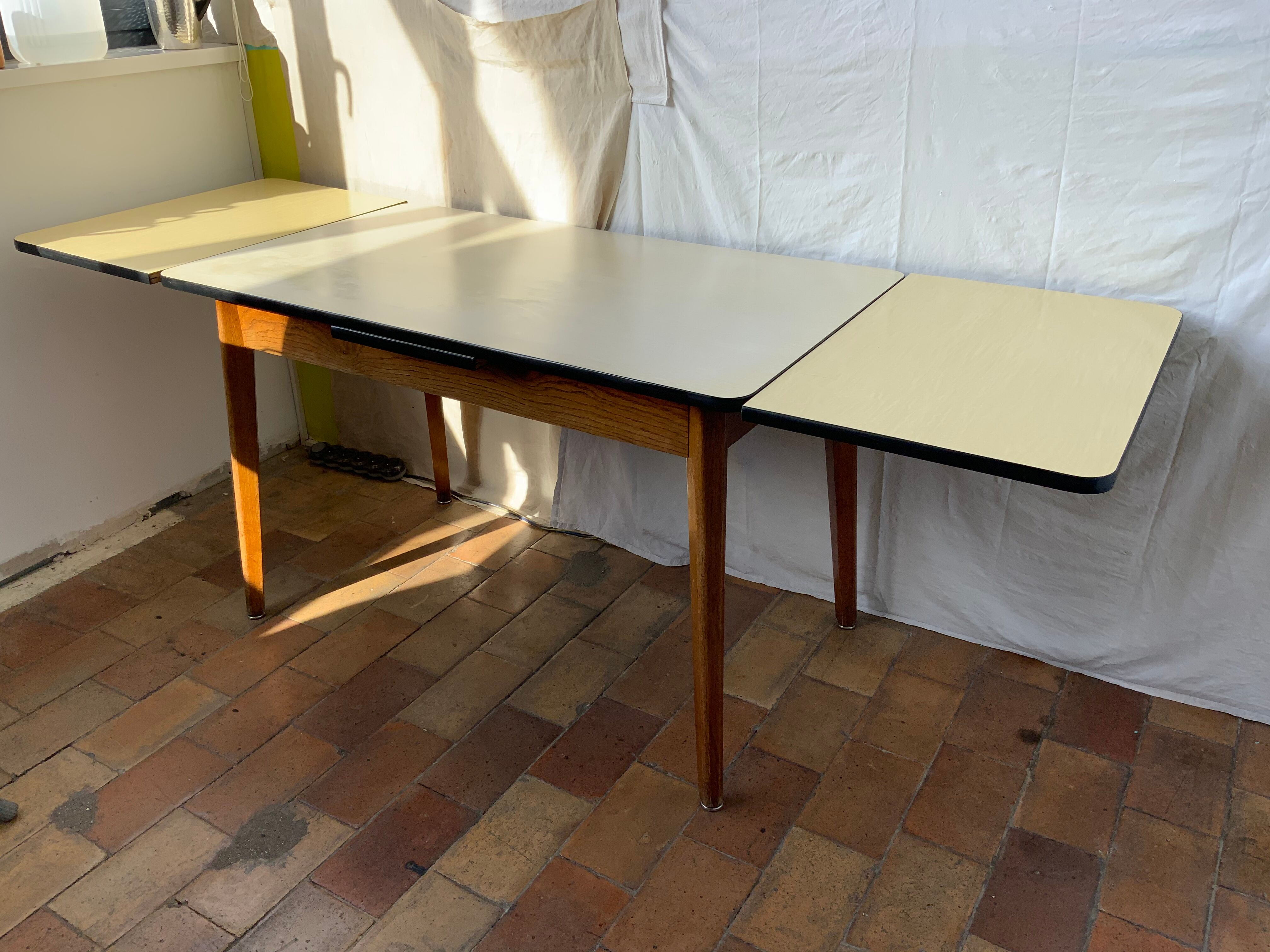 Formica kitchen table and wood