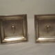 Pair of candlesticks Cailar Bailard silver metal