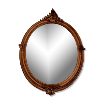 Miroir doré ancien 36x31cm