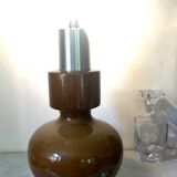 Ceramic and aluminum lamp foot brushed 46cm