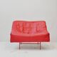 Vintage Montis Butterfly lounge chair by Gerard van den Berg in red leather