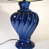 Blue ceramic lamp