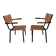 Paire de fauteuils métal tubulaire 1954