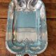 Dish, tray, centerpiece in silver metal