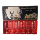 Lot flûtes et verres cristal D Arques Trocadero
