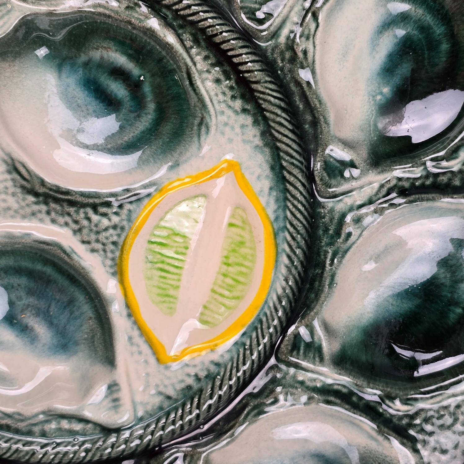 Large oyster dish – St Clément France – Ø37.5 cm