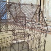 Handmade wire birdcage