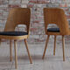 Set of 4 Dining Chairs by Oswald Haerdtl, Reupholstered, Midcentury