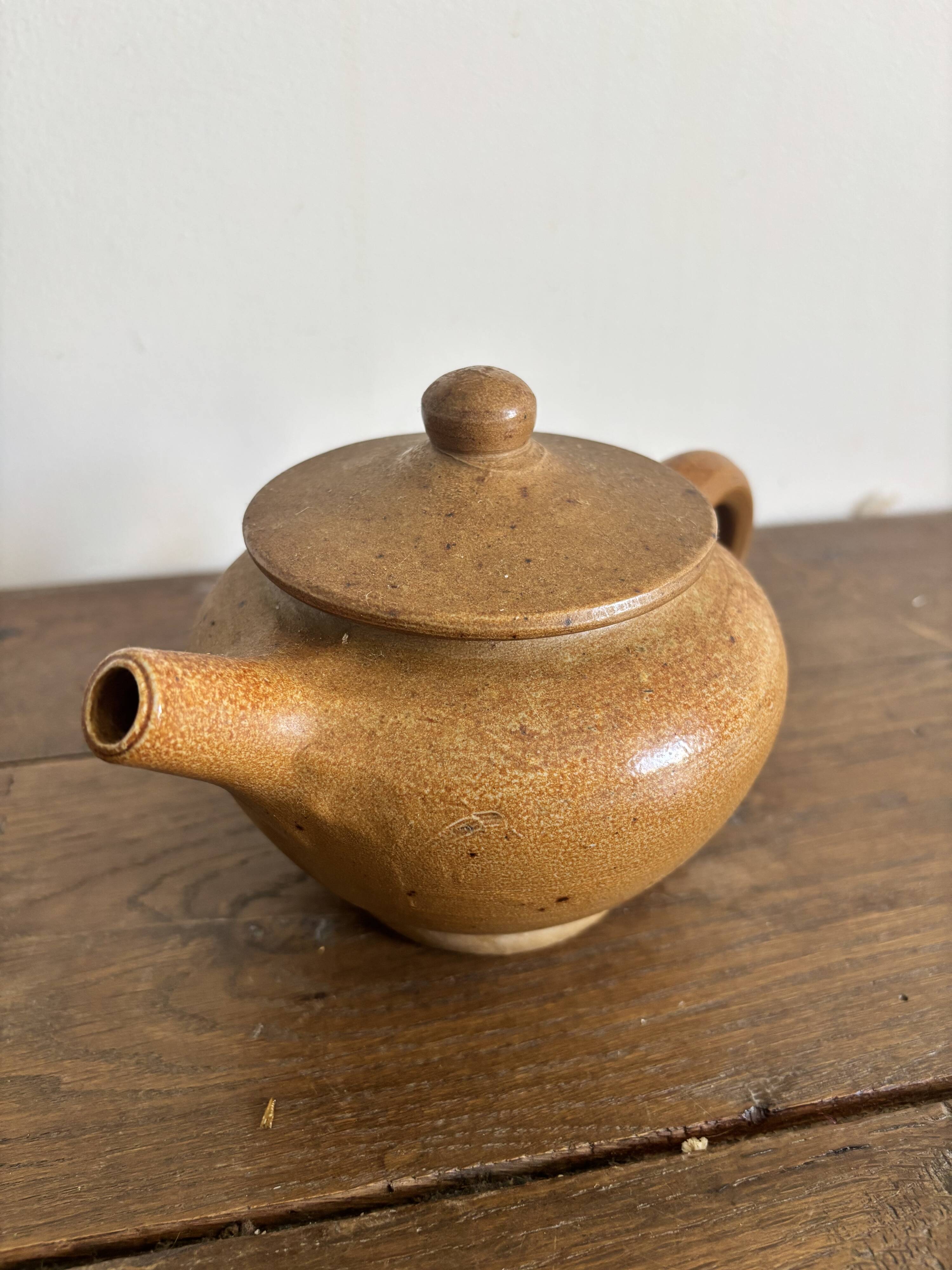 Set of French artisanal stoneware ceramics – 1960s