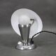 Bauhaus adjustable chrome mushroom table lamp, Czechoslovakia, 1930s