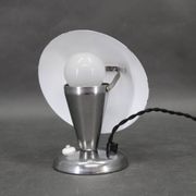 Bauhaus adjustable chrome mushroom table lamp, Czechoslovakia, 1930s