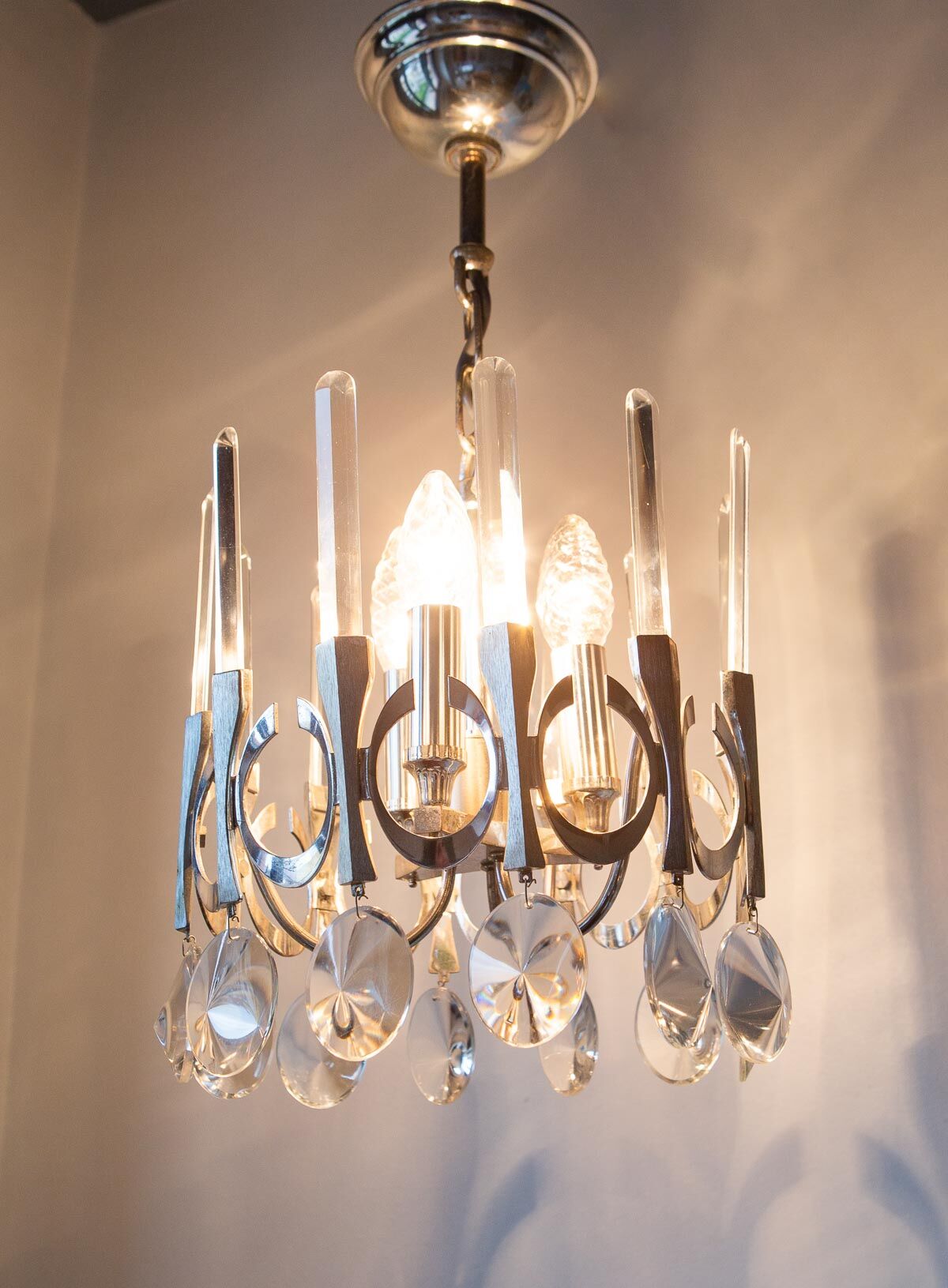 Sciolari pendant lamp signed 60s
