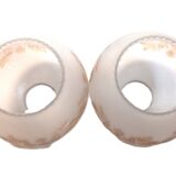 Pair of globes for light fixture