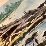 Watercolor river