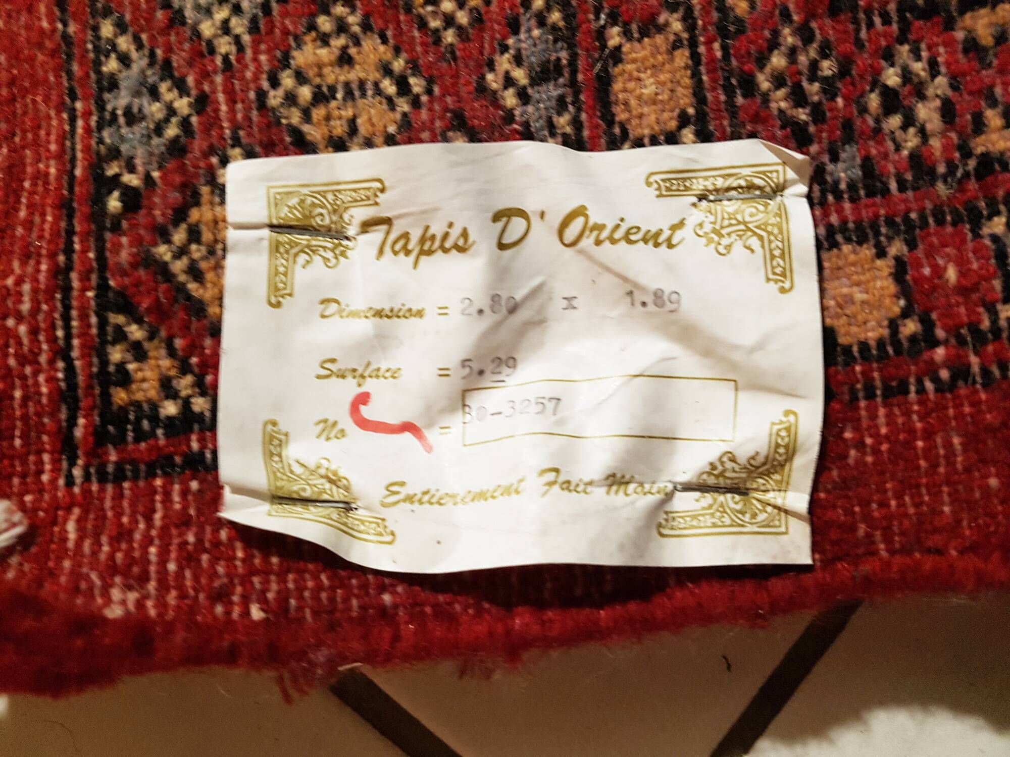 Tapis d'orient boukhara en laine entièrement fait main
