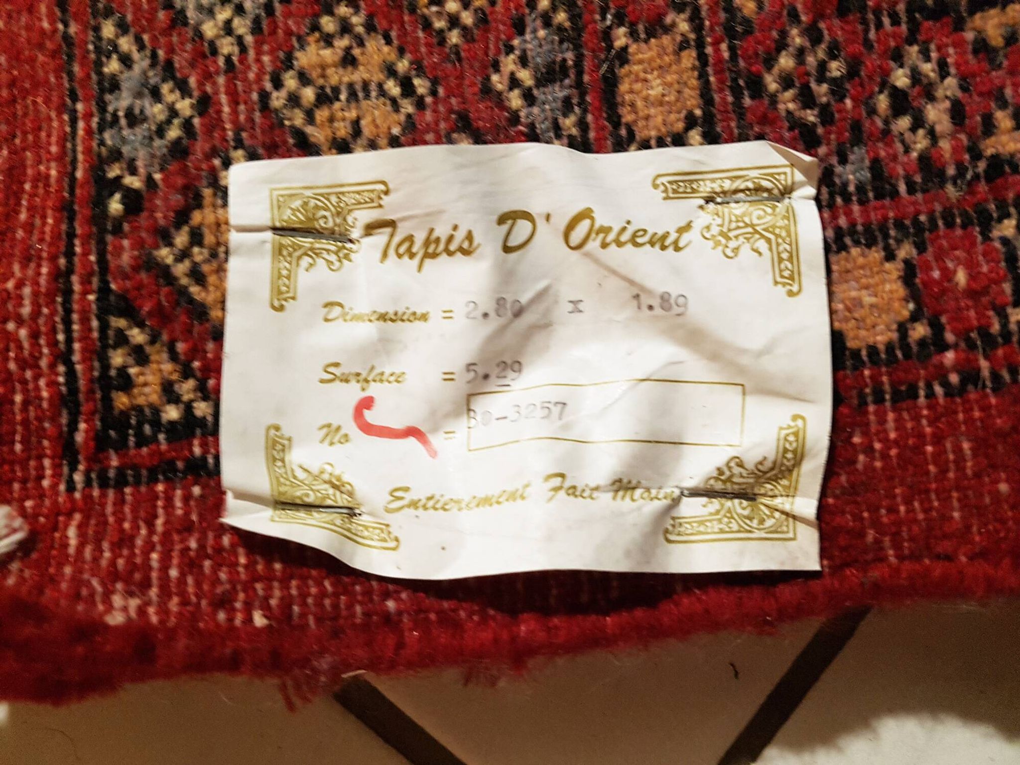 Tapis d'orient boukhara en laine entièrement fait main