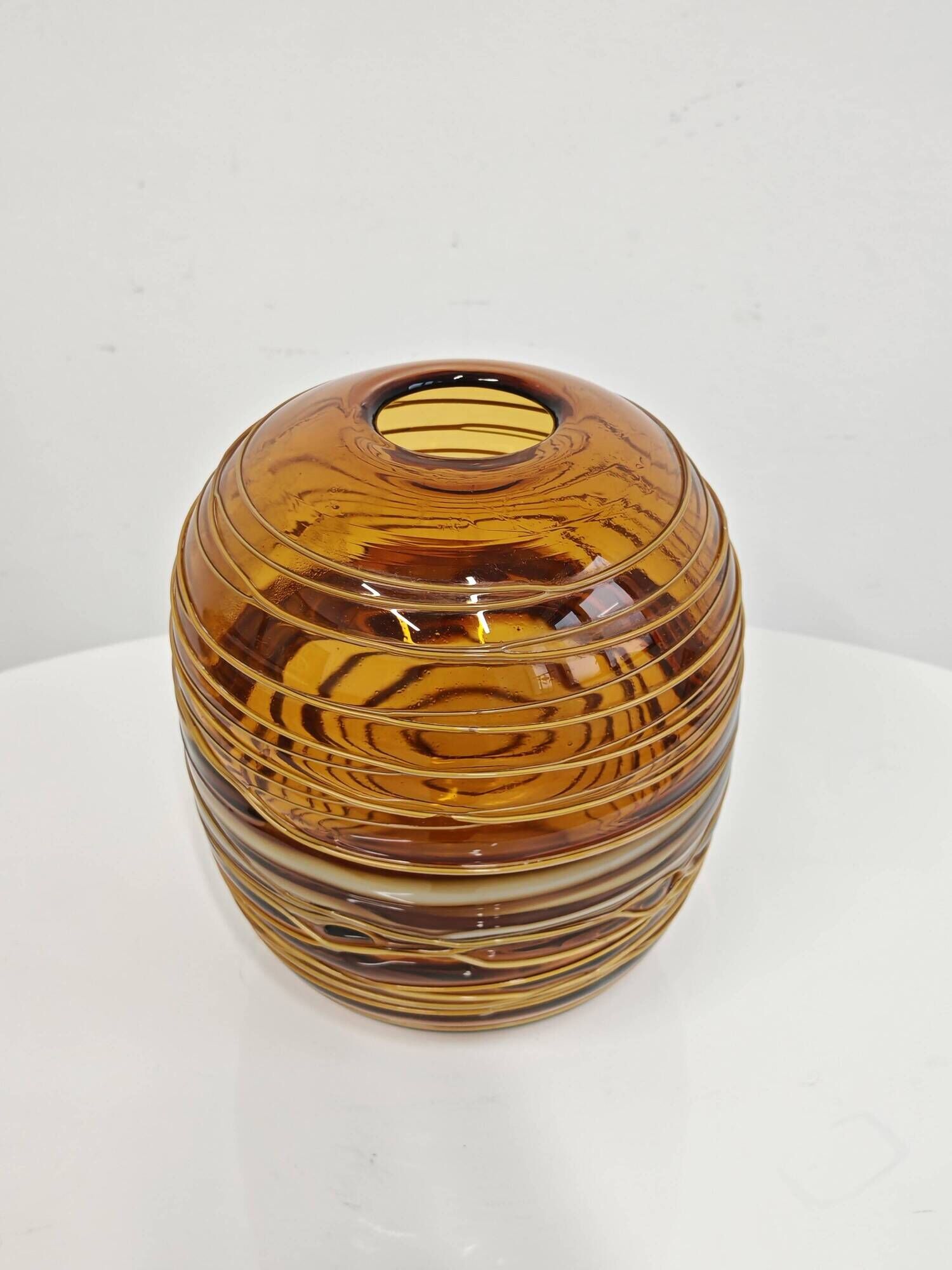 Mid-Century Murano vase in glass by Fulvio Bianconi for Venini