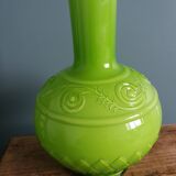 Vase verre opaline vert pomme