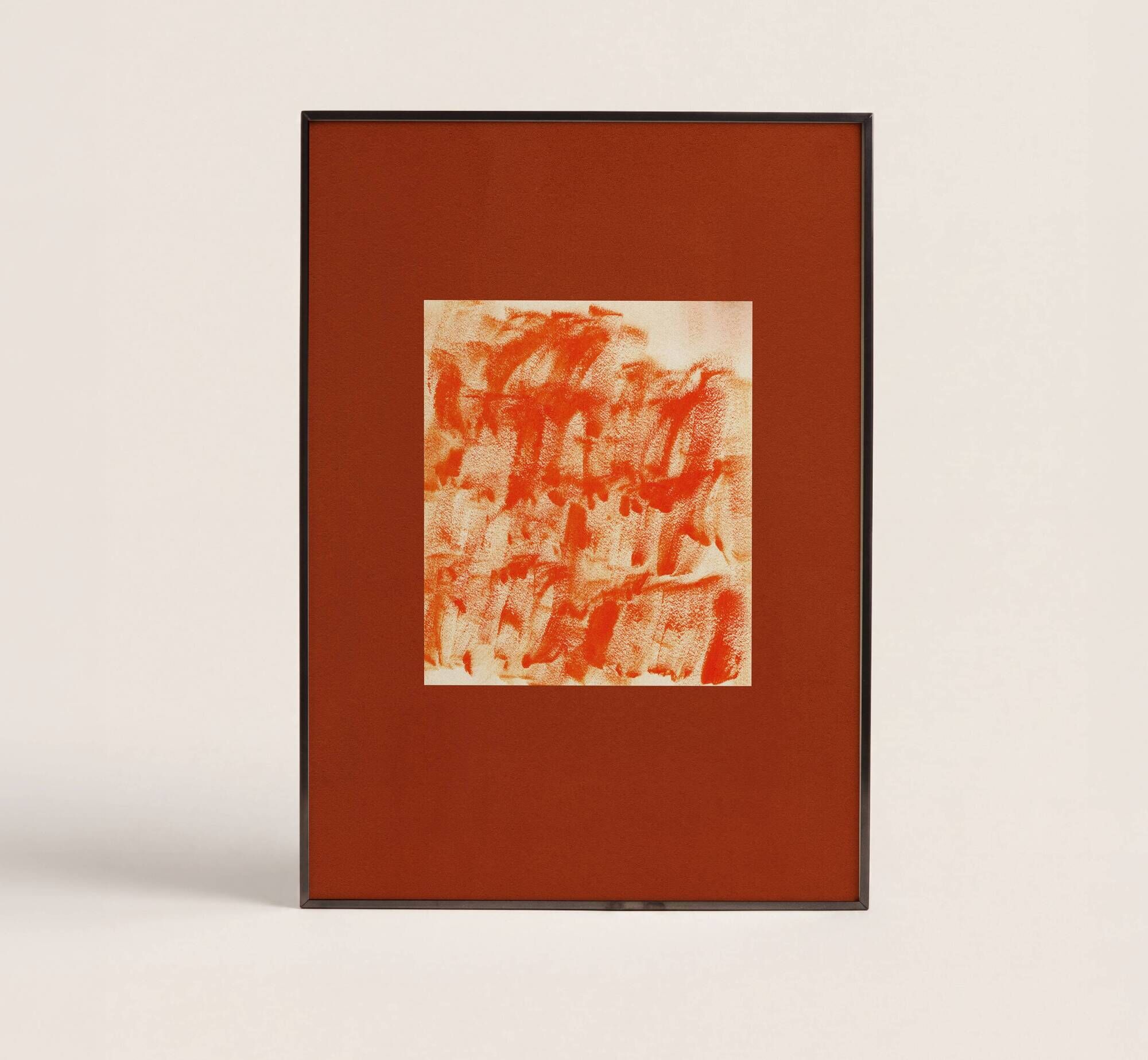 Abstract art poster based on a painting signed Eawy.