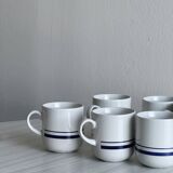 6 porcelain espresso cups