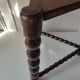 Wood tripod sofa end