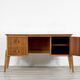 Midcentury Teak Petite Desk / Dresser By Meredew. Vintage Modern Danish Sca