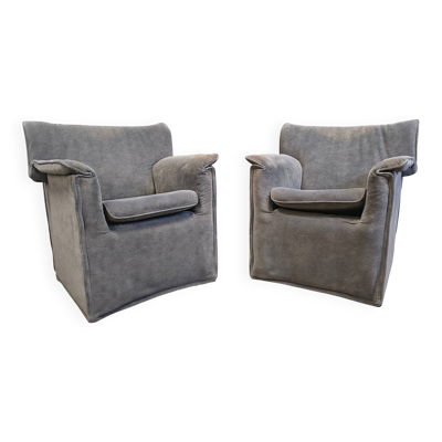 Fauteuils Lauriana par Afra et Tobia Scarpa pour B&B Italia, années 1970.