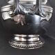 Tea and coffee set on tray, in silver metal Ercuis Goldsmith