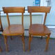Lot de 6 chaises de bistrot bar en bois