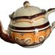 Old porcelain teapot from Pornic around 1950.