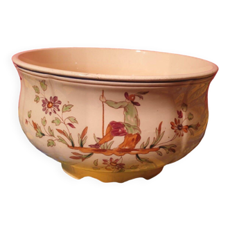 Old earthenware salad bowl Longchamp Moustiers