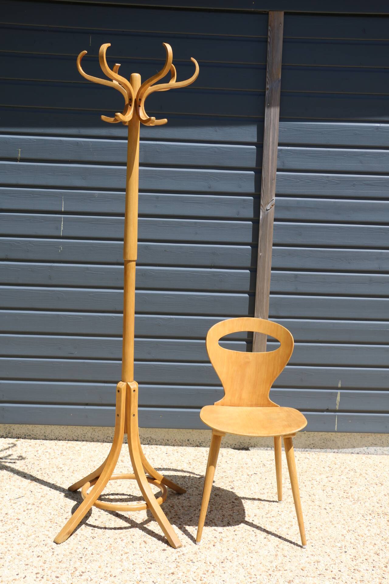 Coat rack parrot BAUMANN light beech (A3)
