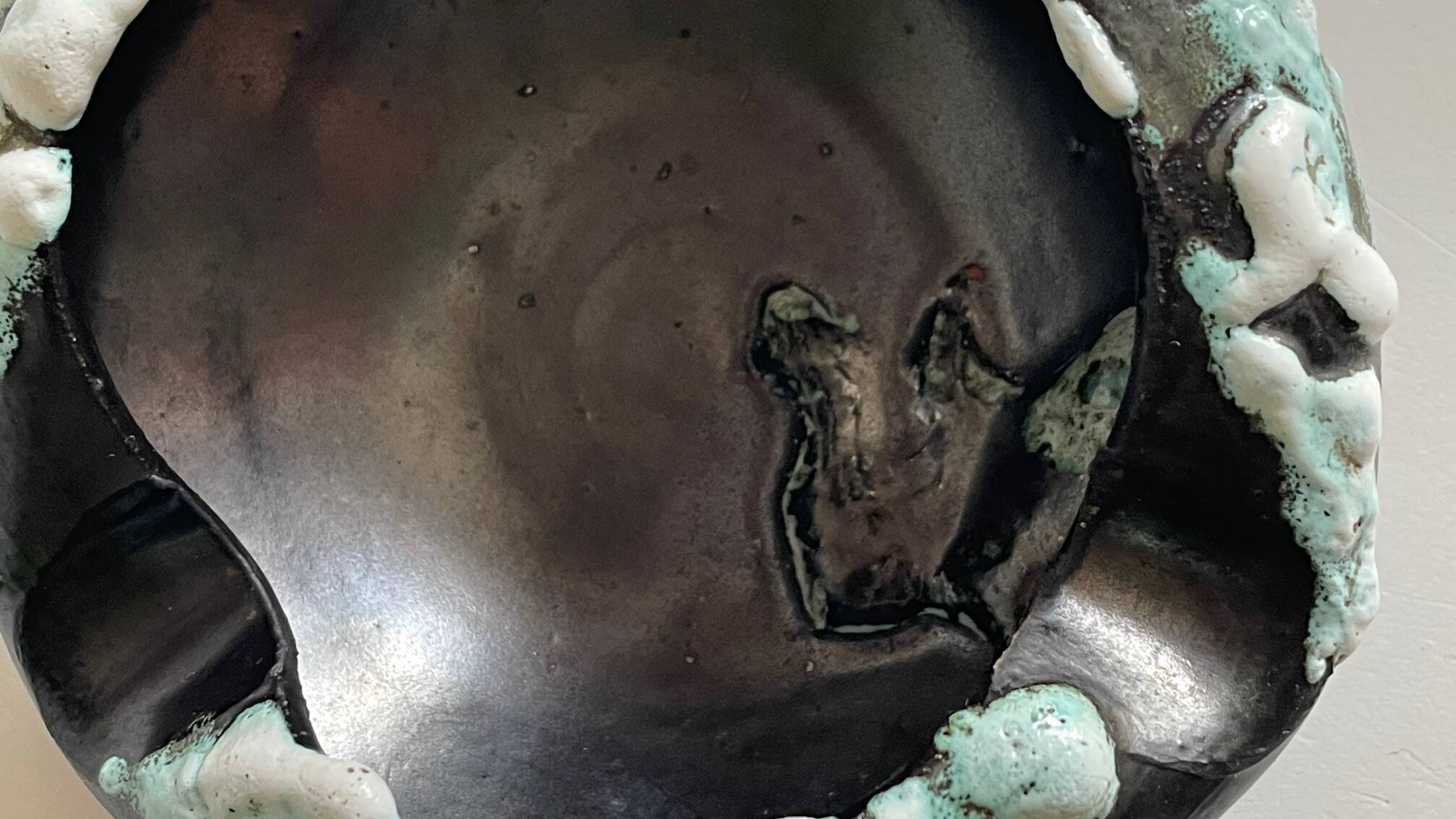 Cyclops Ceramic Ashtray Annecy France Vintage