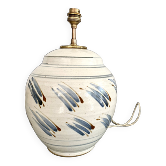 Ceramic lamp base, new fabric cable 200 cm