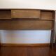 Cozy walnut bramble headboard for bed 140 x 190, from 1950