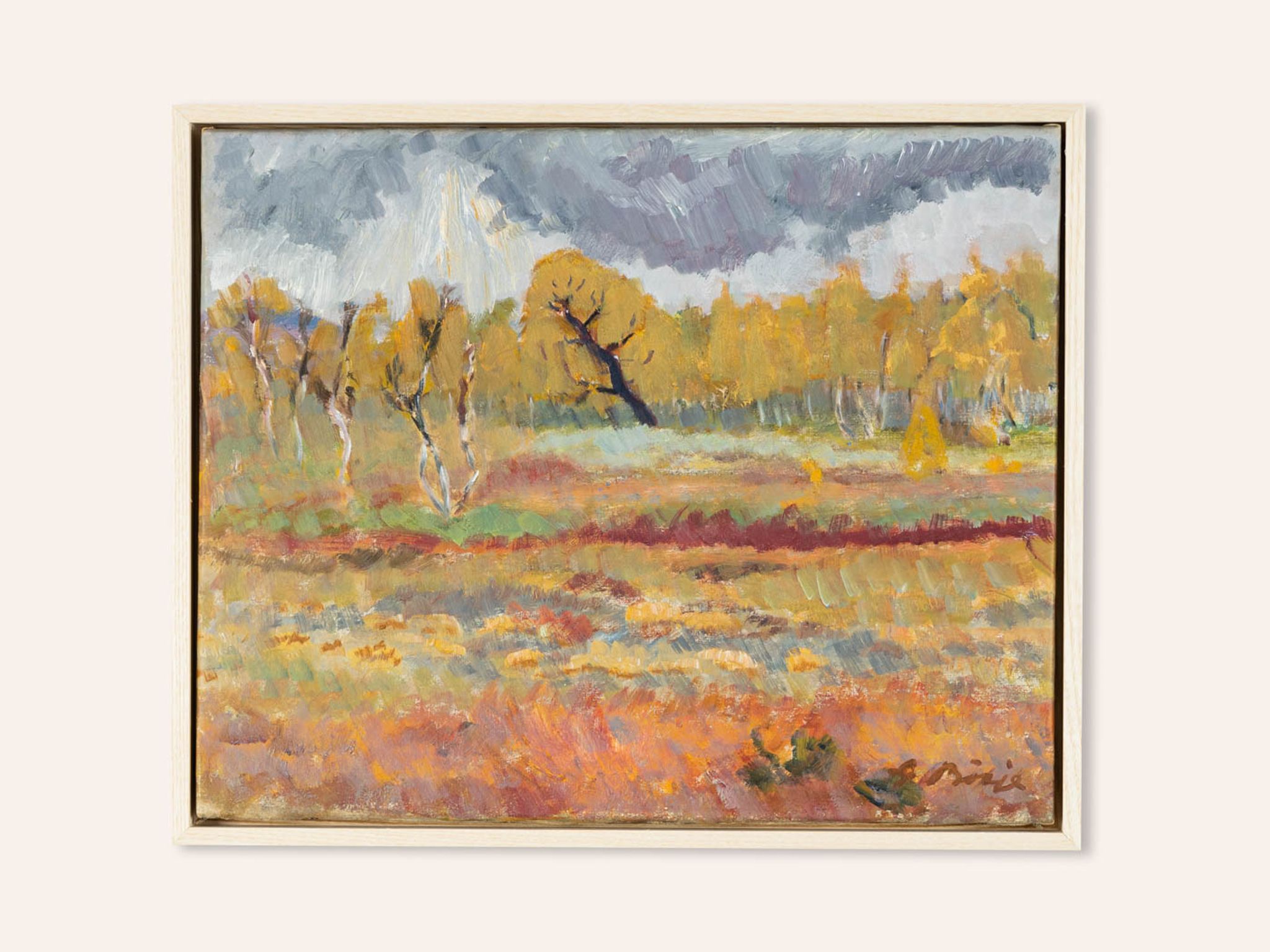 Huile sur toile, 44 x 36 cm