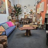 Raw wood coffee table