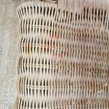 Fauteuil en osier vintage