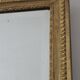 Golden gold leaf XIX mirror with an ancient bevelled ice cream 77x131cm