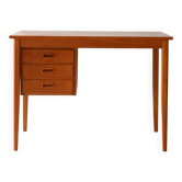 Scandinavian teak desk with three drawers, 1950s/60s