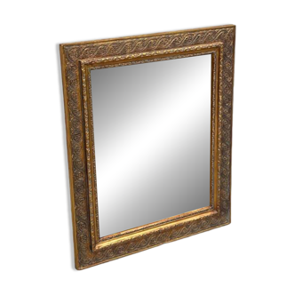 Miroir de style bois or doré ancien