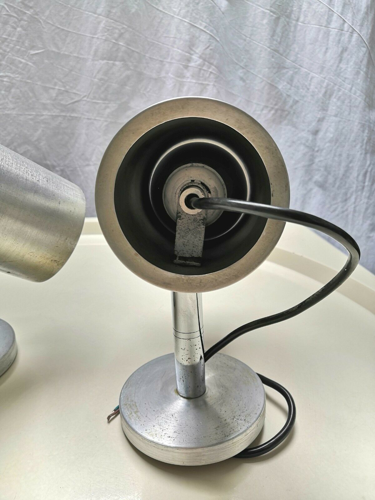 Pair of lamps appliques pipe design 70s