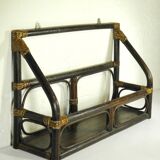 Rattan wall shelf