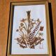 Vintage frame dried flowers