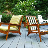 Pair of teak armchairs early 1950s