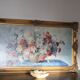 Grand tableau huile sur toile cadre doré