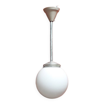 Opaline art deco pendant light